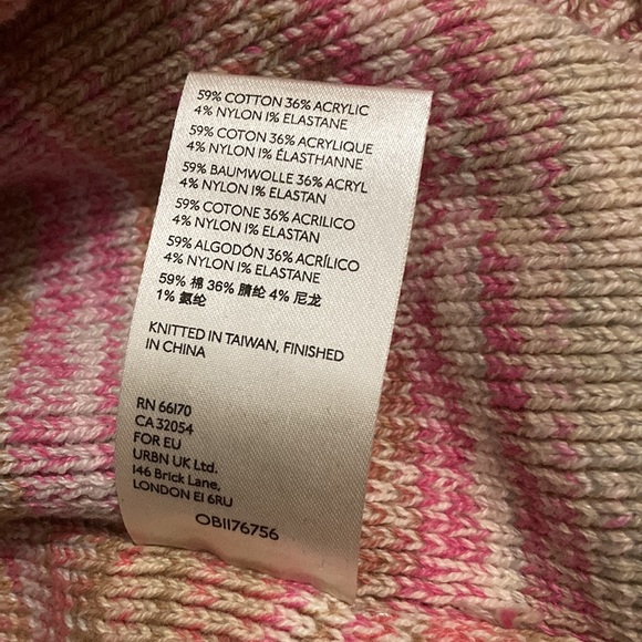 NWT Free People Easy Street Space Dye Sweater in Sand & Sugar Combo Size XS - Picture 10 of 10